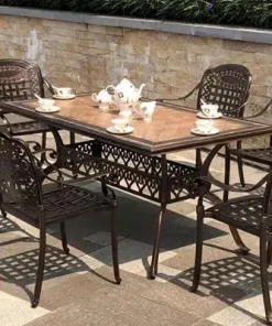 Bộ Bàn Ghế Sân Vườn Nhôm Đúc BA-MĐ150