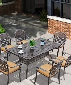 Bàn Ghế Nhôm Đúc Ngoài Trời BA-D150