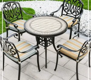 Bàn Ghế Sân Vườn Nhôm Đúc-BA-MĐ-T84