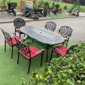 Bàn Ghế Sân Vườn Nhôm Đúc HOV-D180