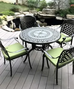 Bàn Ghế Sân Vườn Nhôm Đúc