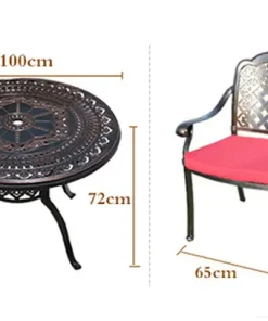 Bàn Ghế Sân Vườn Nhôm Đúc