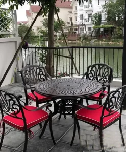 Bàn Ghế Sân Vườn Nhôm Đúc