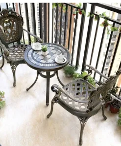 Bàn Ghế Ban Công Mặt Đá D60-GTCĐ