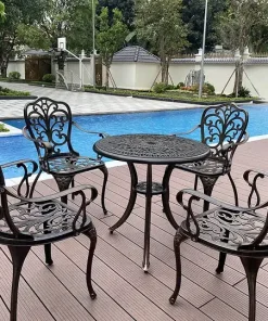 Bàn Ghế Sân Vườn Giá Rẻ-D68-4GTV