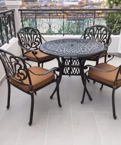 Bàn Ghế Nhôm Đúc Ngoài Trời BA-D90T