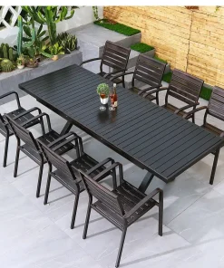 Bàn Ghế Sân Vườn Ngoài Trời Thông Minh HCN180/240