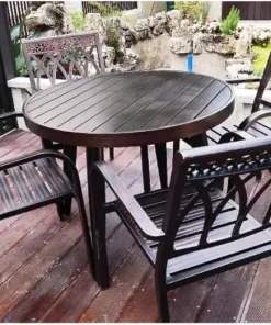 Bộ Bàn Ghế Sân Vườn Ngoài Trời Tròn D90