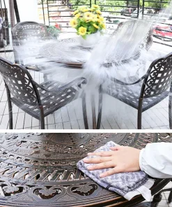 Bàn Ghế Ngoài Trời Nhôm Đúc D100