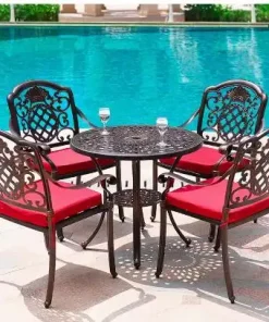 Bàn Ghế Sân Vườn Ngoài Trời D78