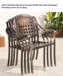 Bàn Ghế Sân Vườn Ngoài Trời D78