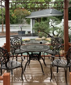 Bộ Bàn Ghế Nhôm Đúc D100 – 4GLCT