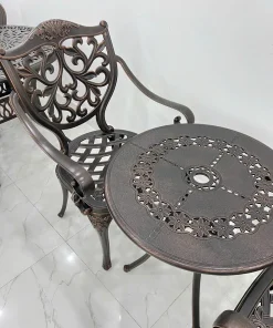 Bàn Ghế Nhôm Đúc Ngoài Trời D65 – GLCT