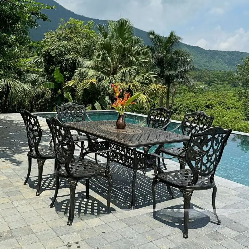 Bàn Ghế Sân Vườn Ngoài Trời D175 – 6GLCT