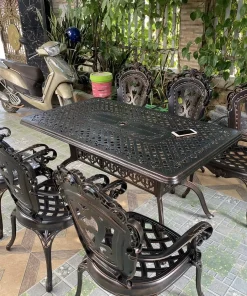 Bàn Ghế Sân Vườn Nhôm Đúc D175-TCD