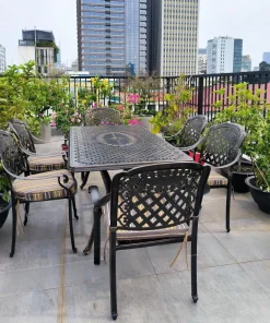 Bàn Ghế Nhôm Đúc Ngoài Trời BA-D150