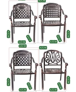 Bàn Ghế Nhôm Đúc Ngoài Trời BA-D150