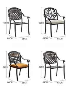 Bàn Ghế Sân Vườn Nhôm Đúc D90-HV