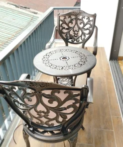 Bàn Ghế Nhôm Đúc Ngoài Trời D65 – GLCT