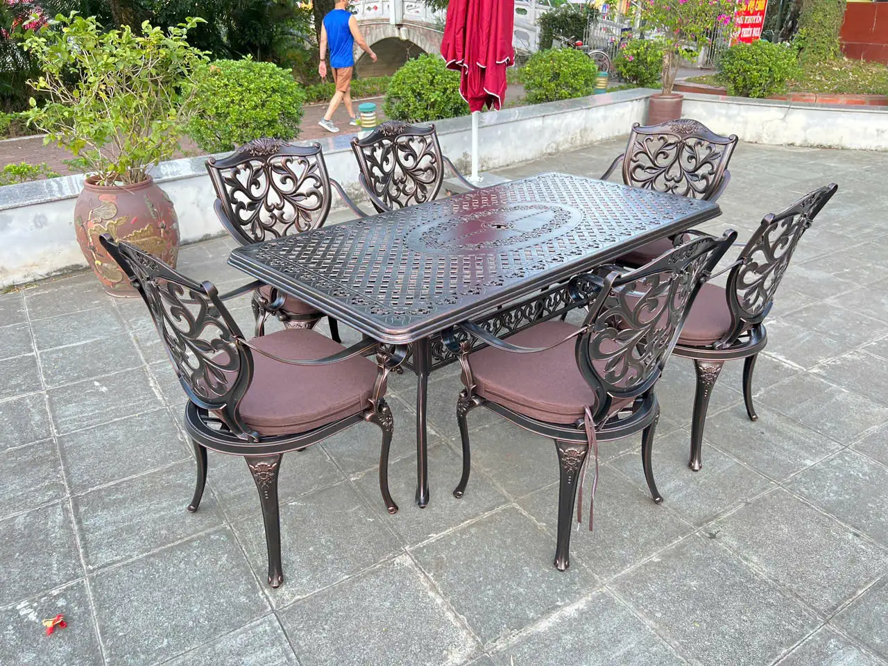 Bàn Ghế Sân Vườn Ngoài Trời D175 – 6GLCT