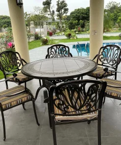 Bộ Bàn Ghế Sân Vườn Mặt Đá ND-D120