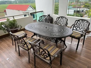 Bàn Ghế Sân Vườn Nhôm Đúc HOV-D180