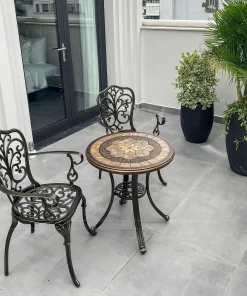 Bàn Ghế Ban Công Mặt Đá-BA-MĐ60