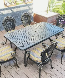 Bàn Ghế Sân Vườn Nhôm Đúc D175-TCD