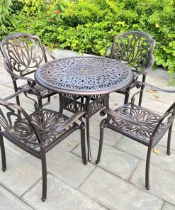 Bàn Ghế Nhôm Đúc Ngoài Trời BA-D90T