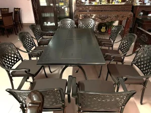 Bàn Ghế Sân Vườn Có Bếp Nướng LN-HCN-D205