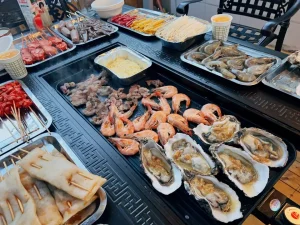 Bàn Ghế Sân Vườn Có Bếp Nướng LN-HCN-D205