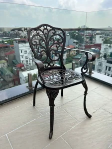 Bộ Bàn Ghế Ngoài Trời Nhôm Đúc D100