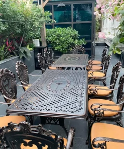 Bàn Ghế Nhôm Đúc Sân Vườn D175 – 8GTCD