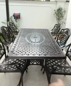 Bàn Ghế Nhôm Đúc Ngoài Trời