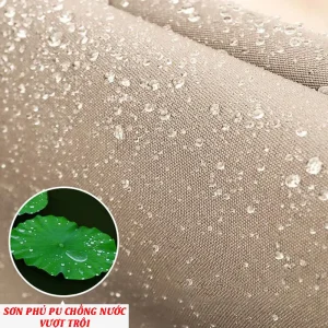 Dù lệch tâm tròn 3m xoay 360 hợp kim nhôm màu be ( nâu caphe )