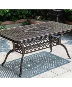 Bộ Bàn Ghế Sân Vườn Ngoài Trời Nhôm Đúc-HCN175