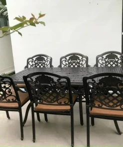 Bộ Bàn Ghế Sân Vườn Ngoài Trời Nhôm Đúc-HCN175