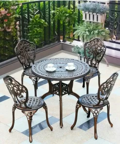 Bàn Ghế Sân Vườn Ngoài Trời D80