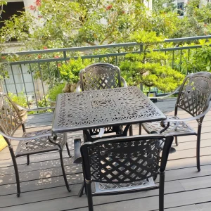 Bàn Ghế Sân Vườn Nhôm Đúc D90-HV