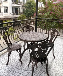 Bàn Ghế Sân Vườn Ngoài Trời D80