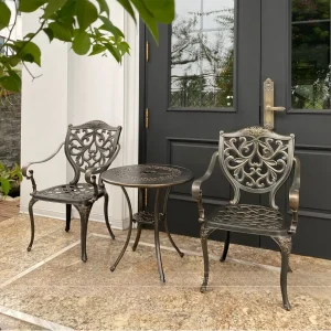 Bàn Ghế Nhôm Đúc Ngoài Trời D65 – GLCT