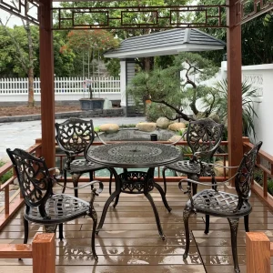 Bộ Bàn Ghế Nhôm Đúc D100 – 4GLCT