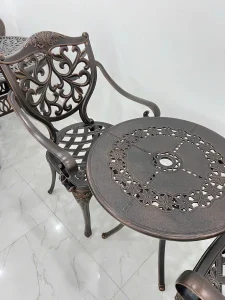 Bàn Ghế Nhôm Đúc Ngoài Trời D65 – GLCT