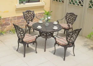 Bộ Bàn Ghế Nhôm Đúc D100 – 4GLCT