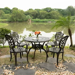 Bộ Bàn Ghế Nhôm Đúc D100 – 4GLCT