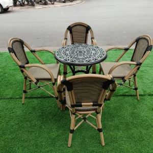 Bộ Bàn Ghế Cafe Ngoài Trời Nhập Khẩu D68