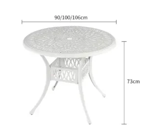 Bộ Bàn Ghế Nhôm Đúc D90-GHS