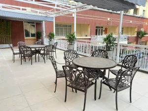 Bộ Bàn Ghế Sân Vườn Mặt Đá ND-D120