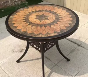 Bộ Bàn Ghế Sân Vườn Mặt Đá D84 4 ghế