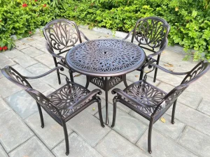 Bàn Ghế Nhôm Đúc Ngoài Trời BA-D90T